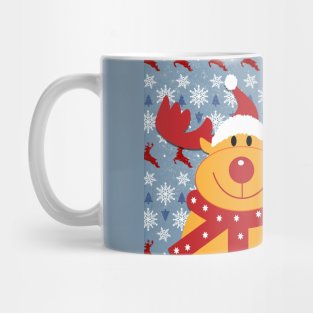 Happy Rudolf the Reindeer - Xmas design Mug